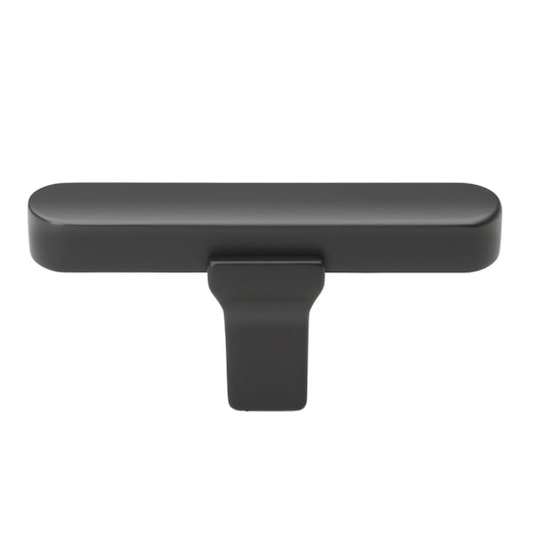 Gliderite Hardware 2-1/4 in. Center to Center Solid Flat T Knob Matte Black 4842-T-MB-1 - main